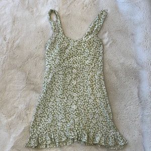 Green and White Sundress